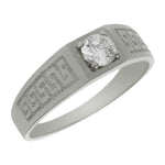 SOLITARIO ORO BLANCO 18KL GRECA - Número - Peso: n24-3.75 gr 