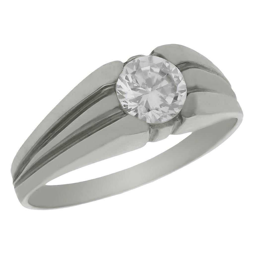 SOLITARIO ORO BLANCO 18KL - Número - Peso: n25-4.30 gr 