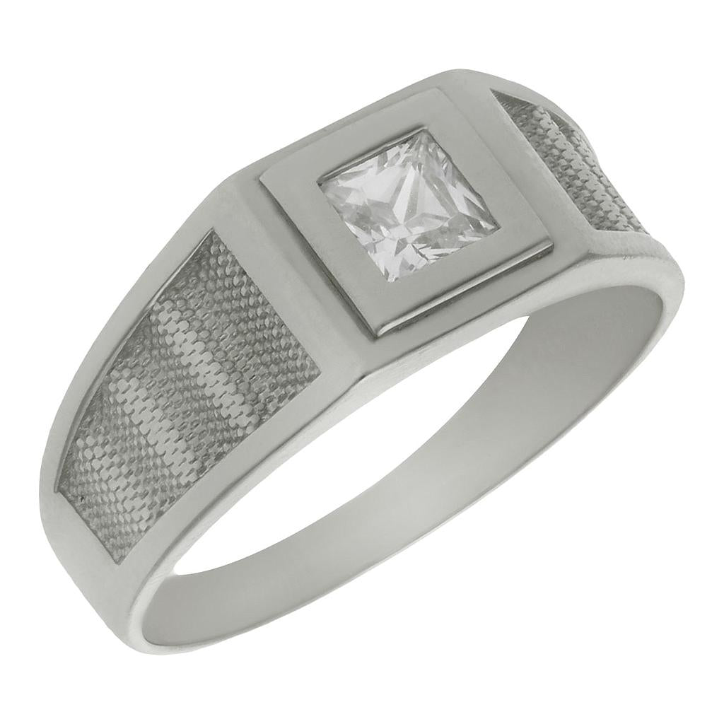 SOLITARIO ORO BLANCO 18KL - Número - Peso: n25-4.70 gr 