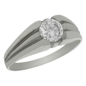 SOLITARIO ORO BLANCO 18KL - Número - Peso: n25-4.75 gr 