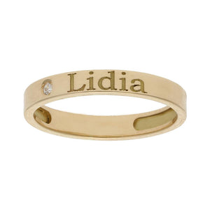 SORTIJA ORO 18KL - 1 ANILLO PERSONALIZADO NOMBRE - Números: nº 10 