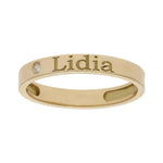 SORTIJA ORO 18KL - 1 ANILLO PERSONALIZADO NOMBRE - Números: nº 21 