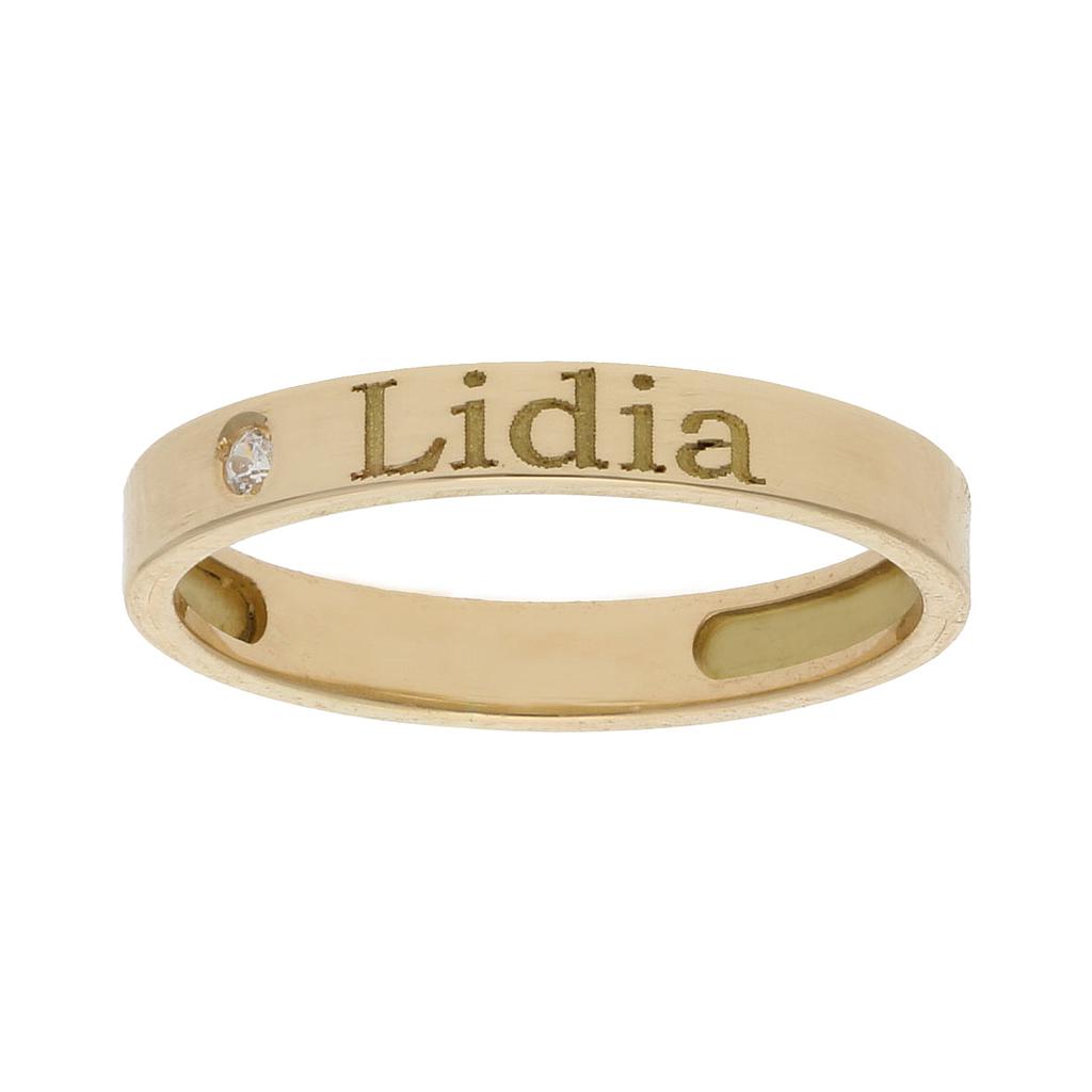 SORTIJA ORO 18KL - 1 ANILLO PERSONALIZADO NOMBRE - Números: nº 7 