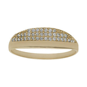 SORTIJA ORO 18KL CIRCONITAS - Números: nº 15-Oro amarillo 