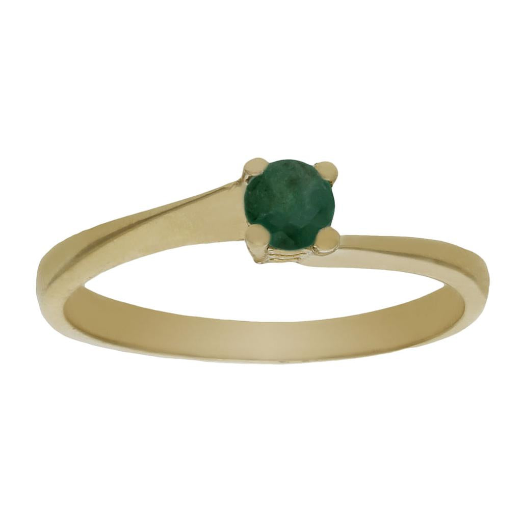 SORTIJA ORO 18KL ESMERALDA FINA - Números: nº 15 