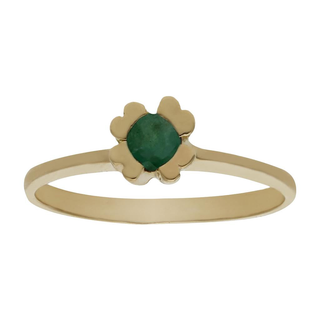 SORTIJA ORO 18KL ESMERALDA FINA - Números: nº 15 
