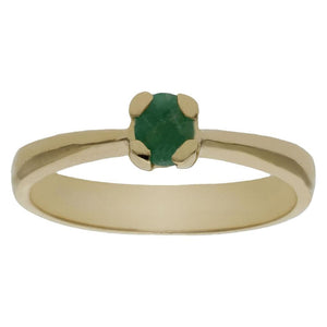SORTIJA ORO 18KL ESMERALDA FINA - Números: nº 16 