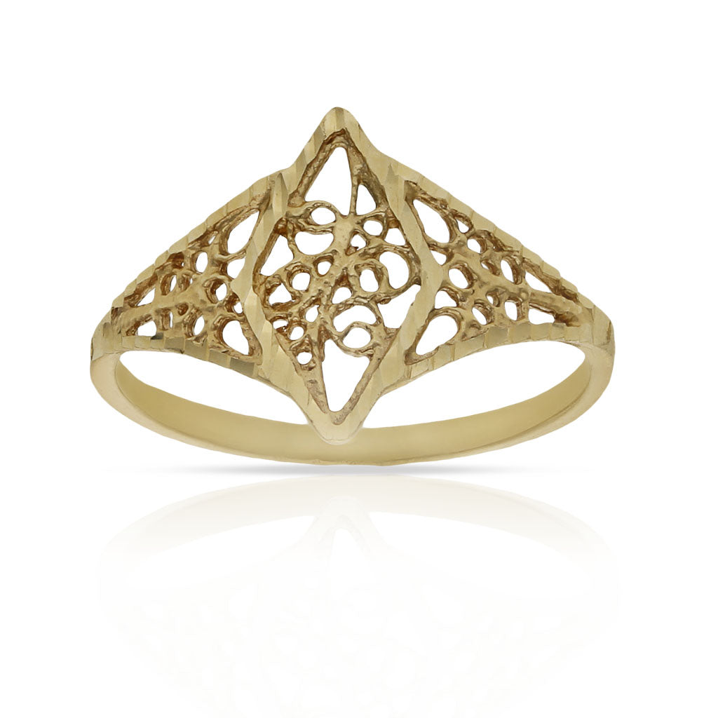 SORTIJA ORO 18KL FILIGRANA - Número - Peso: n13-1.60 gr 