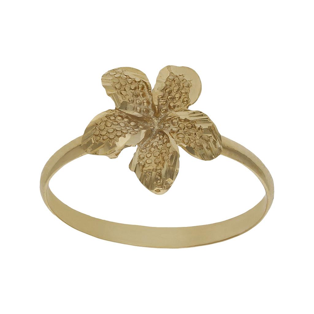SORTIJA ORO 18KL FLOR TALLADA - Números: nº 14 