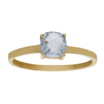 SORTIJA ORO 18KL - PIEDRA AZUL - Números: nº 17 