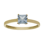 SORTIJA ORO 18KL - PIEDRA AZUL - Números: nº 17 