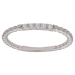 SORTIJA ORO BLANCO 18KL BOLAS CIRCONITAS - Números: nº 13 