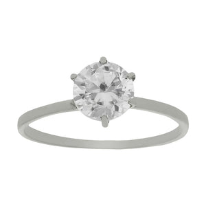 SORTIJA ORO BLANCO 18KL CIRCONITA - Números: nº 18 