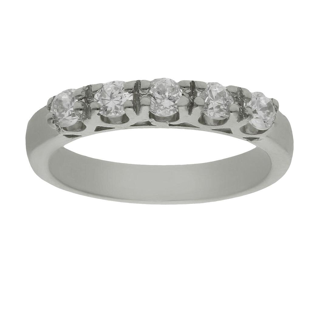 SORTIJA ORO BLANCO 18KL CIRCONITAS - Números: nº 13 