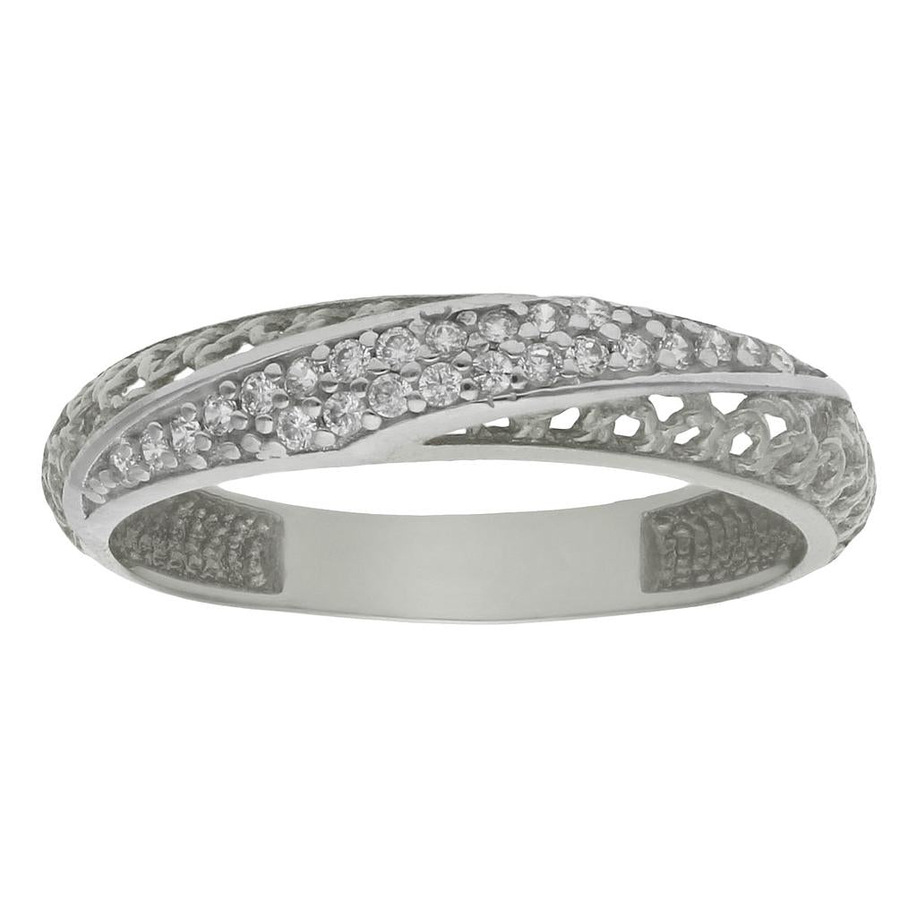 SORTIJA ORO BLANCO 18KL CIRCONITAS - Números: nº 16 