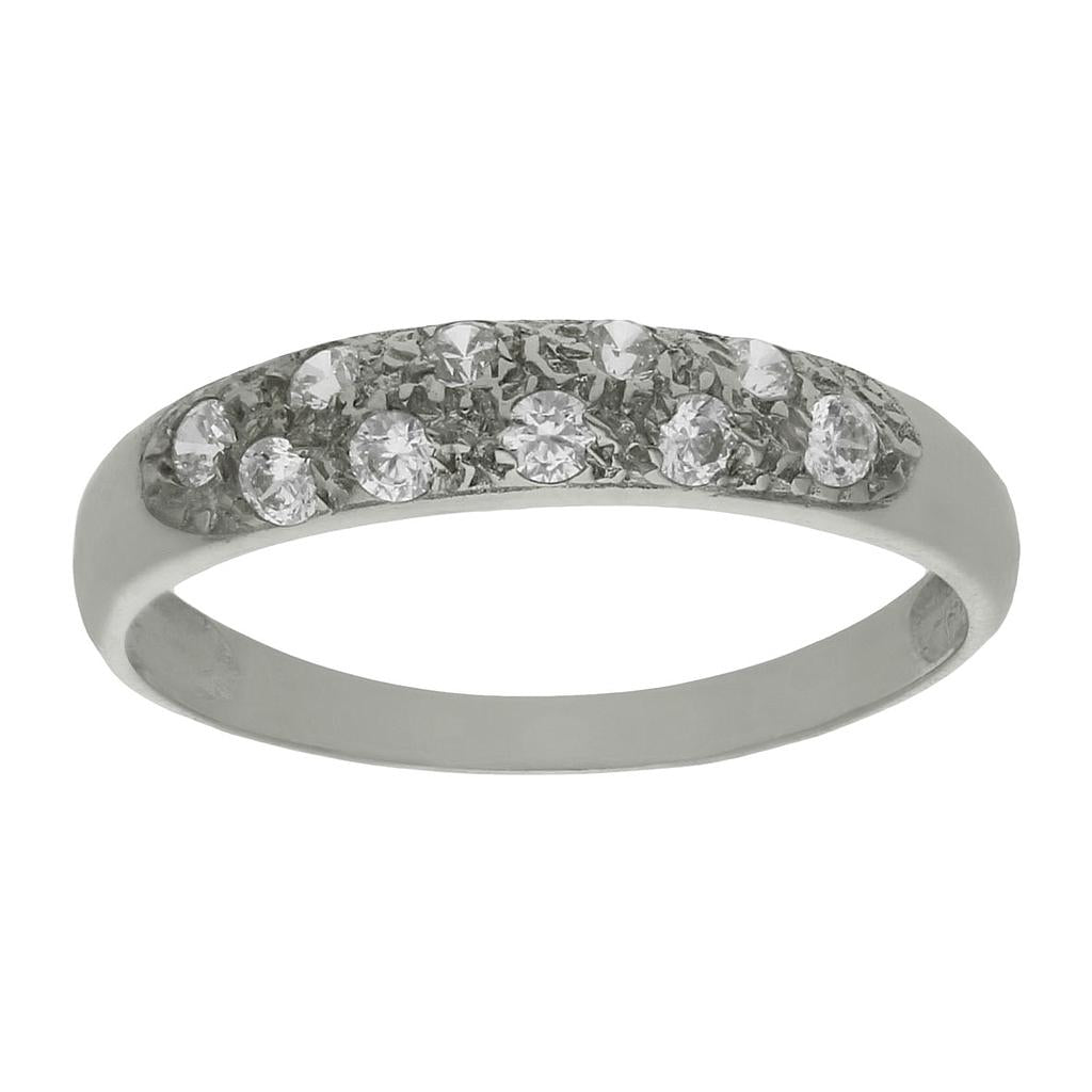 SORTIJA ORO BLANCO 18KL CIRCONITAS - Números: nº 17 
