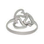 SORTIJA ORO BLANCO 18KL CORAZONES - Números: nº 14 