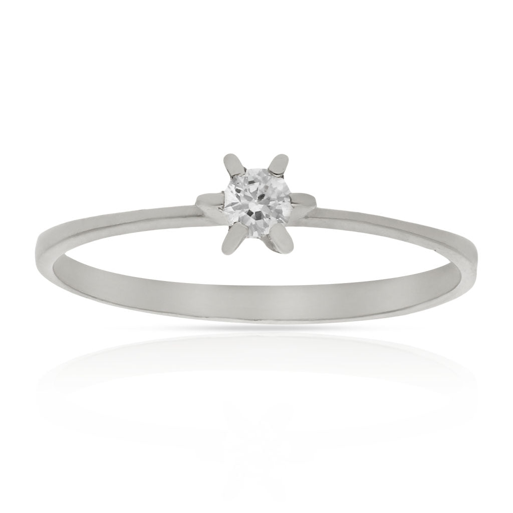 SORTIJA ORO BLANCO 18KL DIAMANTE - Números: nº 10 