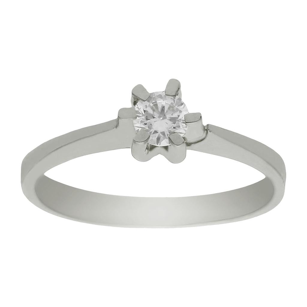 SORTIJA ORO BLANCO 18KL DIAMANTE - Números: nº 10 