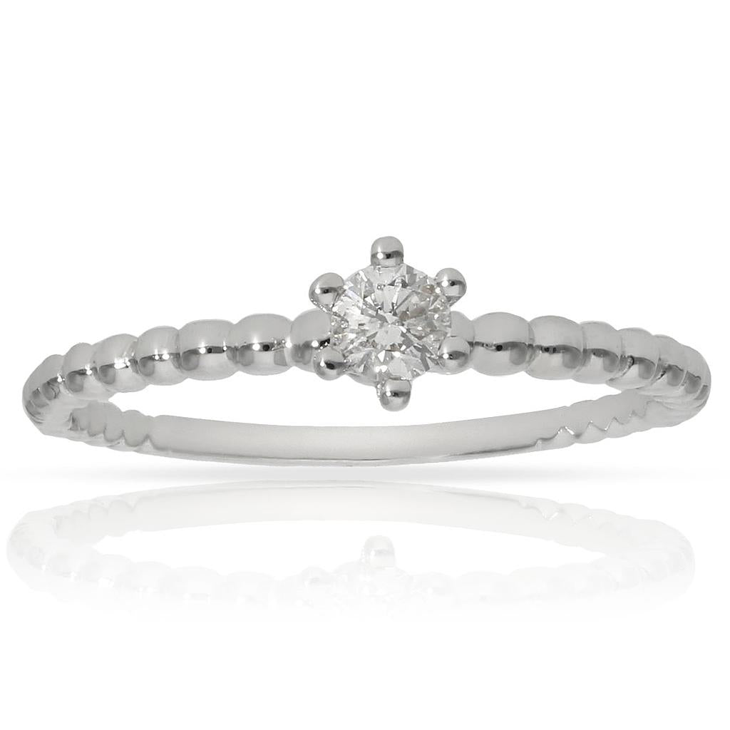 SORTIJA ORO BLANCO 18KL DIAMANTE - Números: nº 12 
