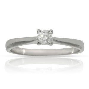 SORTIJA ORO BLANCO 18KL DIAMANTE - Números: nº 12 