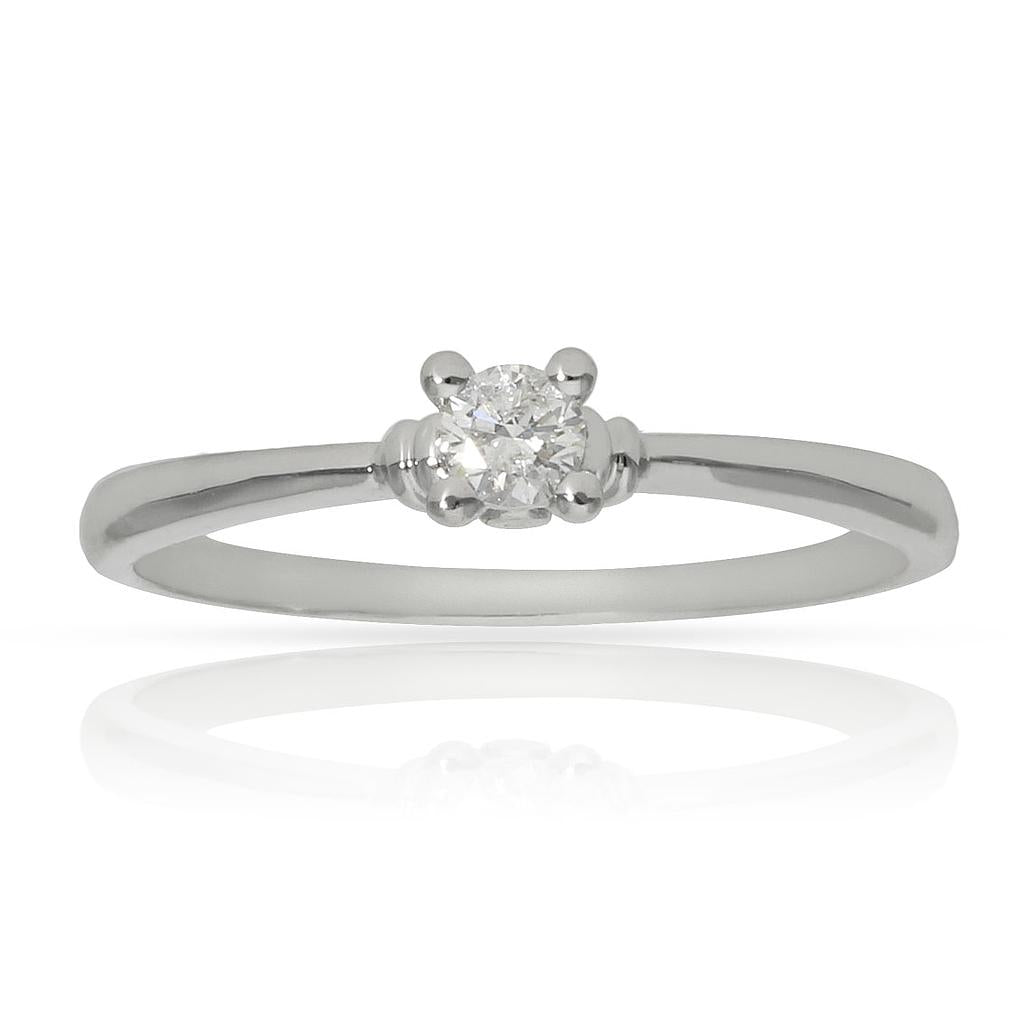 SORTIJA ORO BLANCO 18KL DIAMANTE - Números: nº 12 