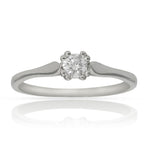 SORTIJA ORO BLANCO 18KL DIAMANTE - Números: nº 12 