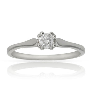 SORTIJA ORO BLANCO 18KL DIAMANTE - Números: nº 12 