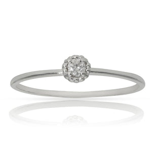 SORTIJA ORO BLANCO 18KL DIAMANTE - Números: nº 13 