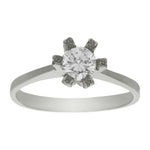 SORTIJA ORO BLANCO 18KL DIAMANTE - Números: nº 14 
