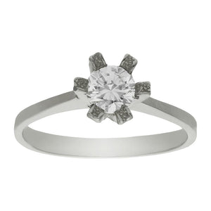SORTIJA ORO BLANCO 18KL DIAMANTE - Números: nº 14 