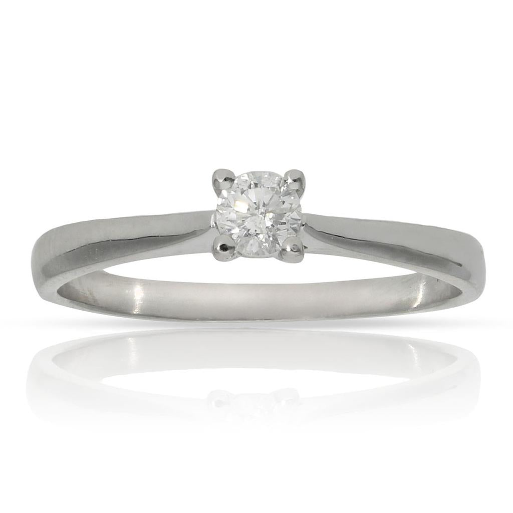 SORTIJA ORO BLANCO 18KL DIAMANTE - Números: nº 14 