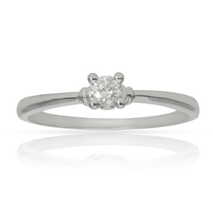 SORTIJA ORO BLANCO 18KL DIAMANTE - Números: nº 14 