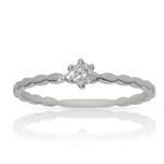 SORTIJA ORO BLANCO 18KL DIAMANTE - Números: nº 14 