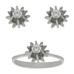 SORTIJA ORO BLANCO 18KL DIAMANTE - Números: nº 14 