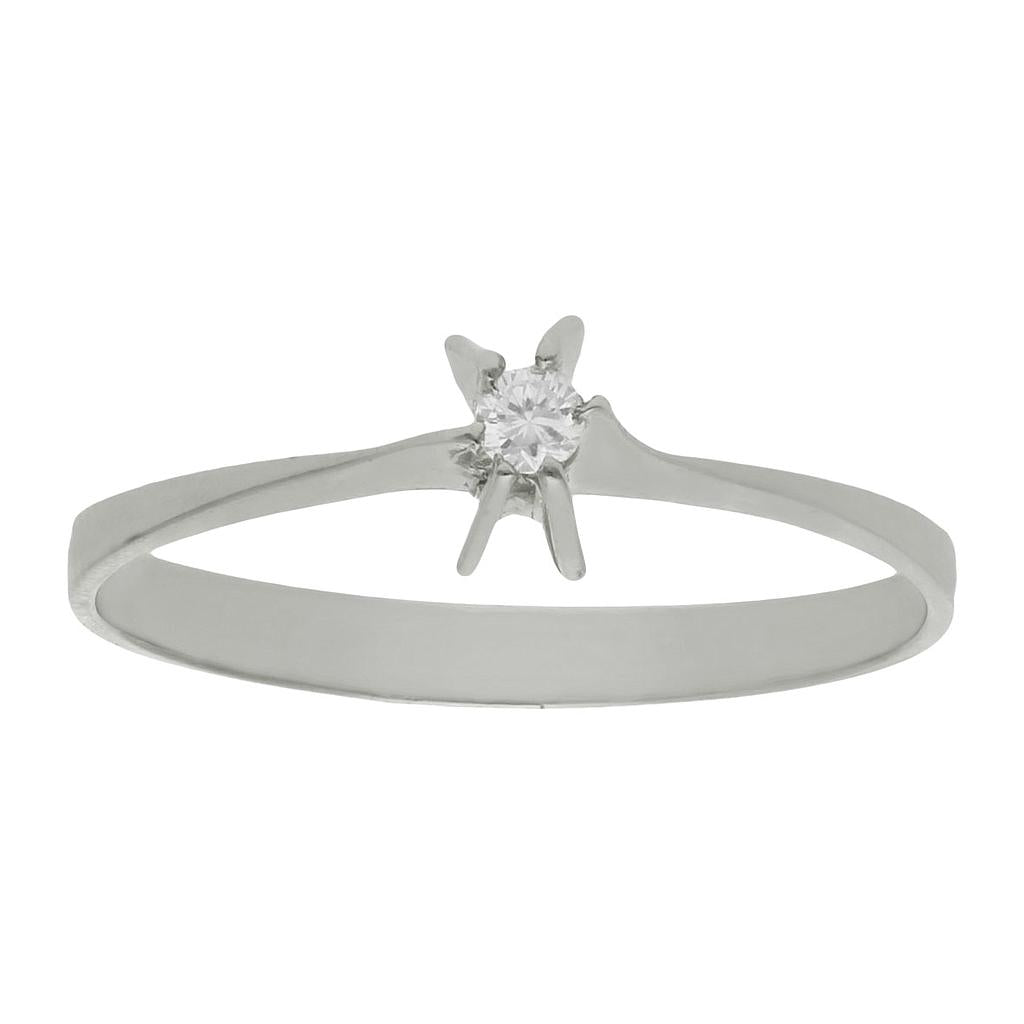 SORTIJA ORO BLANCO 18KL DIAMANTE - Números: nº 15 