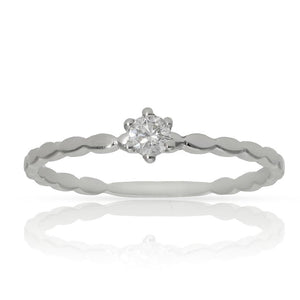 SORTIJA ORO BLANCO 18KL DIAMANTE - Números: nº 15 
