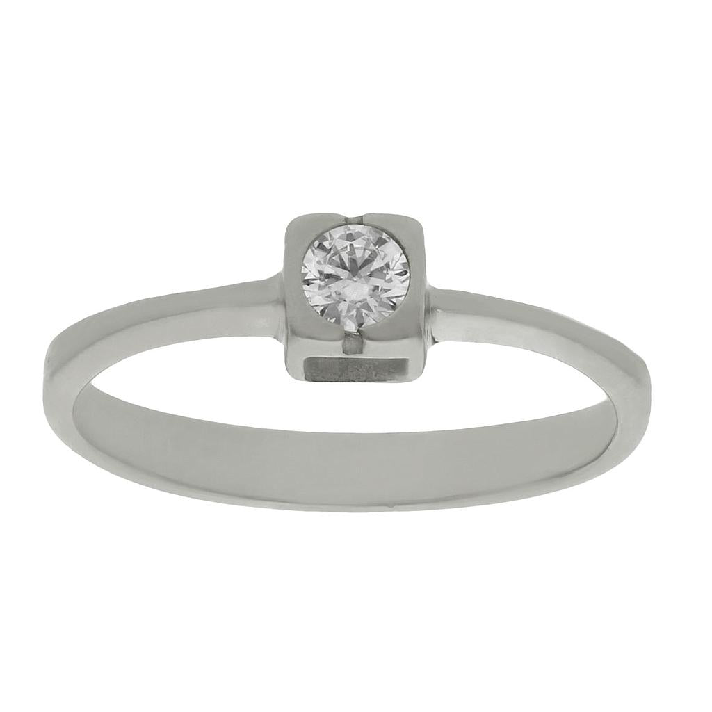 SORTIJA ORO BLANCO 18KL DIAMANTE - Números: nº 16 