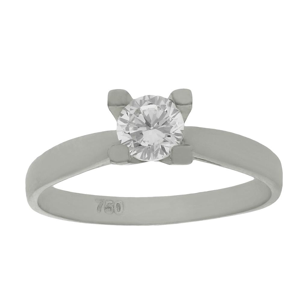SORTIJA ORO BLANCO 18KL DIAMANTE - Números: nº 16 