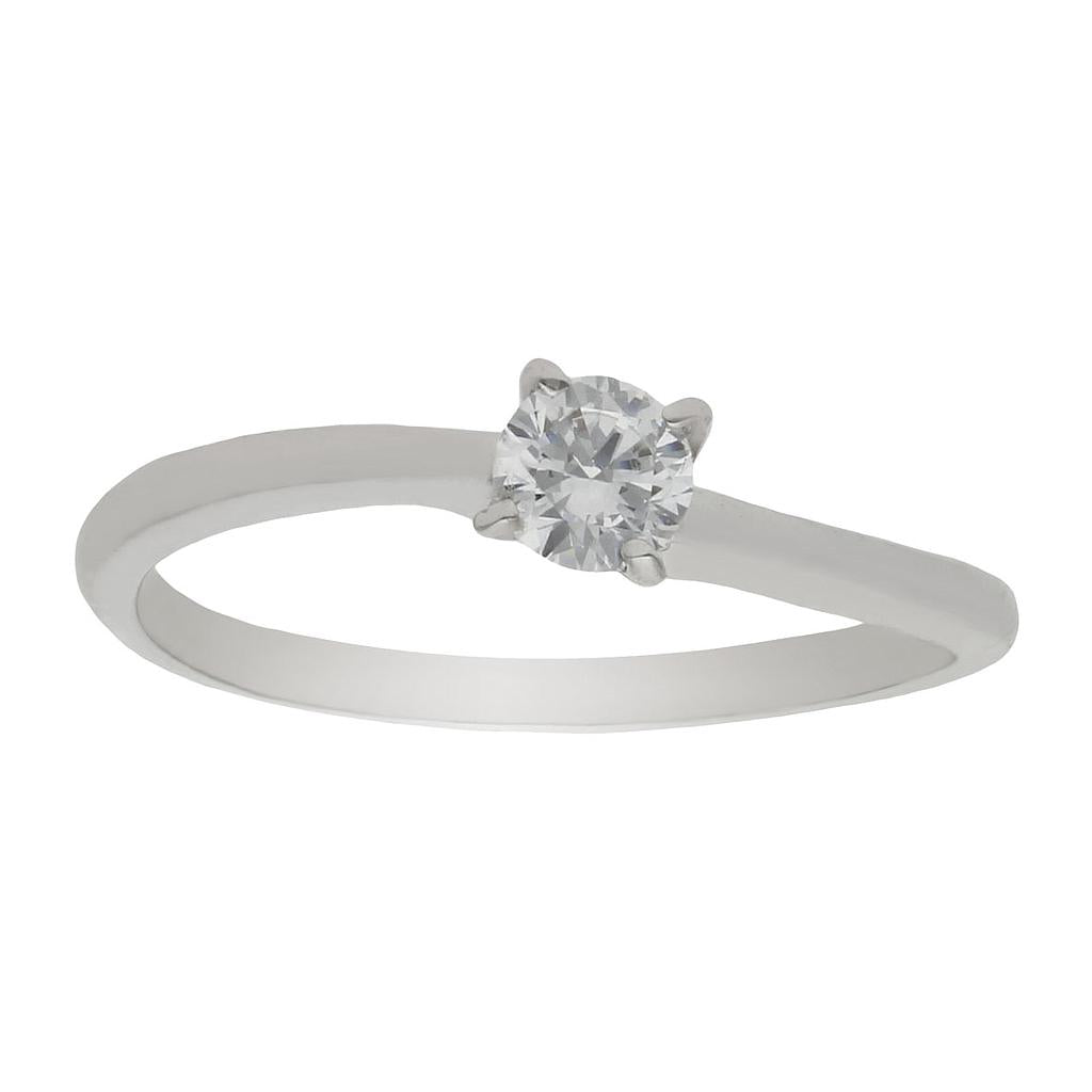 SORTIJA ORO BLANCO 18KL DIAMANTE - Números: nº 16 