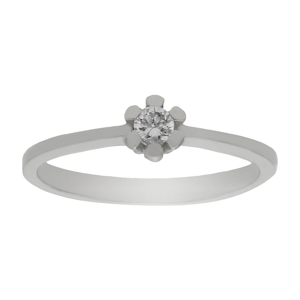 SORTIJA ORO BLANCO 18KL DIAMANTE - Números: nº 16 