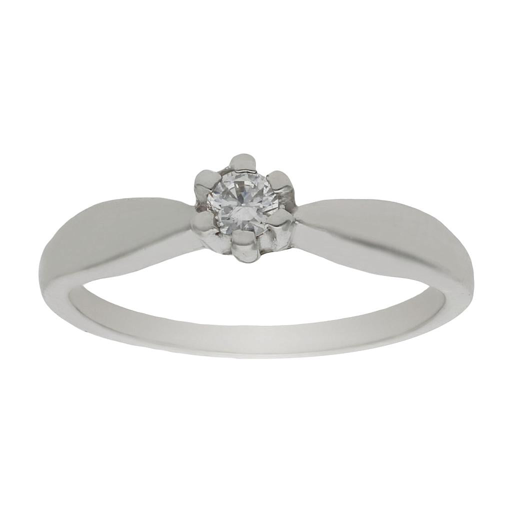 SORTIJA ORO BLANCO 18KL DIAMANTE - Números: nº 16 