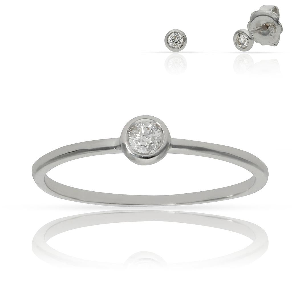 SORTIJA ORO BLANCO 18KL DIAMANTE - Números: nº 16 