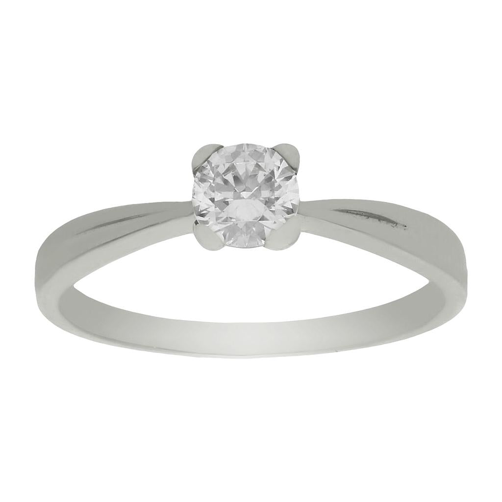 SORTIJA ORO BLANCO 18KL DIAMANTE - Números: nº 17 