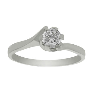 SORTIJA ORO BLANCO 18KL DIAMANTE - Números: nº 17 