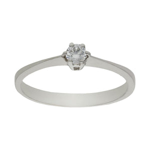 SORTIJA ORO BLANCO 18KL DIAMANTE - Números: nº 17 