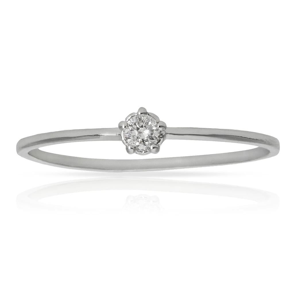 SORTIJA ORO BLANCO 18KL DIAMANTE - Números: nº 17 