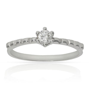 SORTIJA ORO BLANCO 18KL DIAMANTE - Números: nº 17 