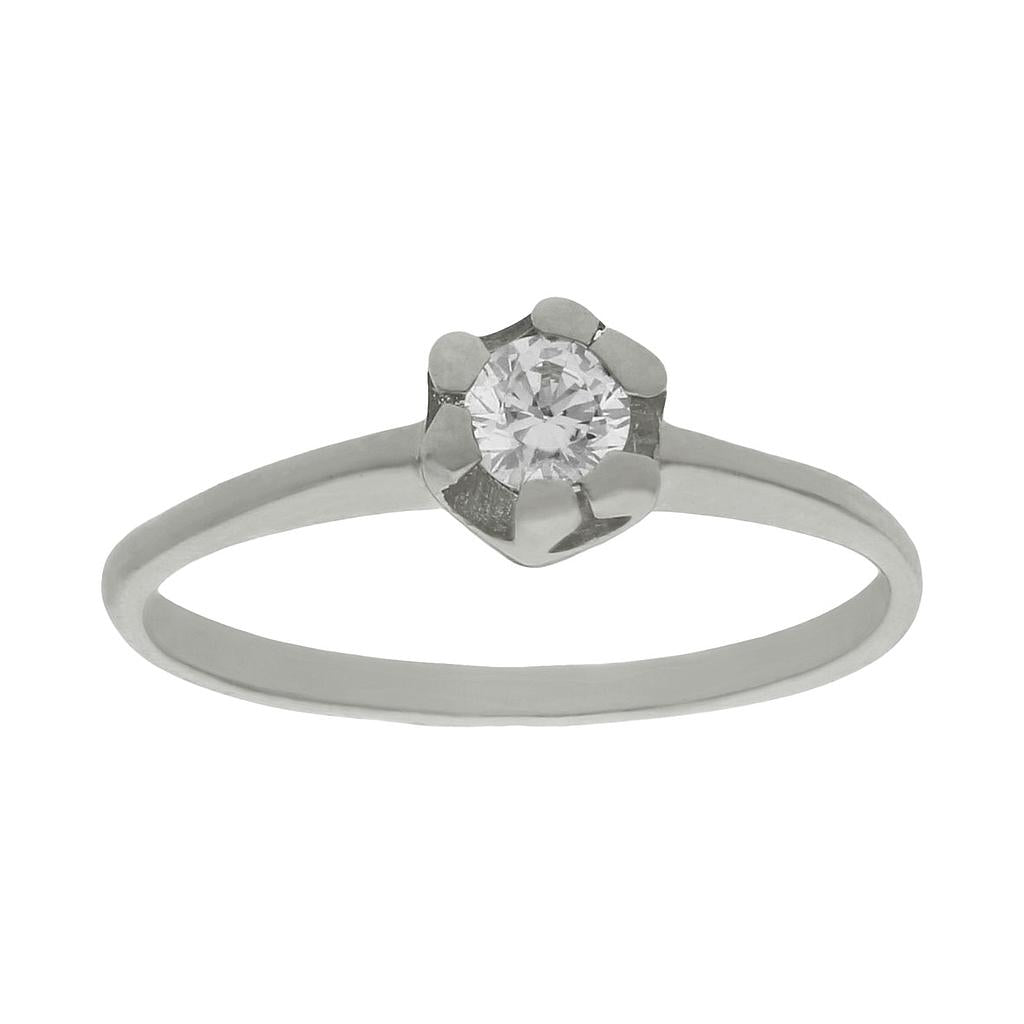 SORTIJA ORO BLANCO 18KL DIAMANTE - Números: nº 18 