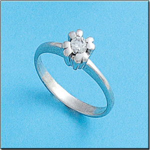 SORTIJA ORO BLANCO 18KL DIAMANTE - Números: nº 18 
